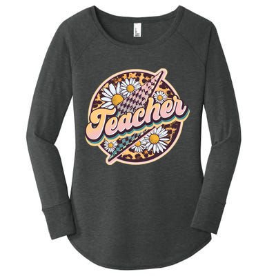Retro Hippie Teacher Women's Perfect Tri Tunic Long Sleeve Shirt