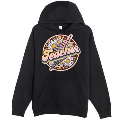 Retro Hippie Teacher Premium Pullover Hoodie