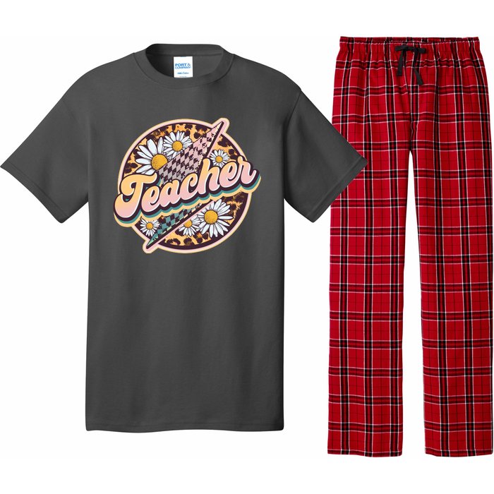 Retro Hippie Teacher Pajama Set