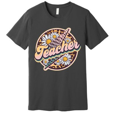 Retro Hippie Teacher Premium T-Shirt