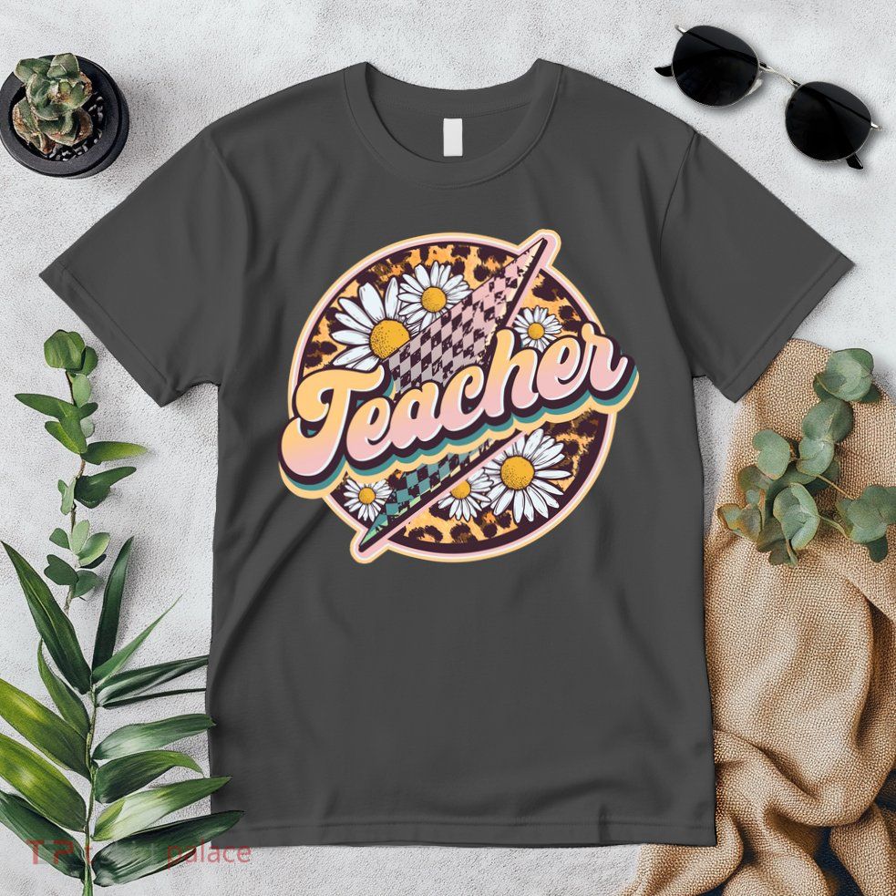 Retro Hippie Teacher Premium T-Shirt