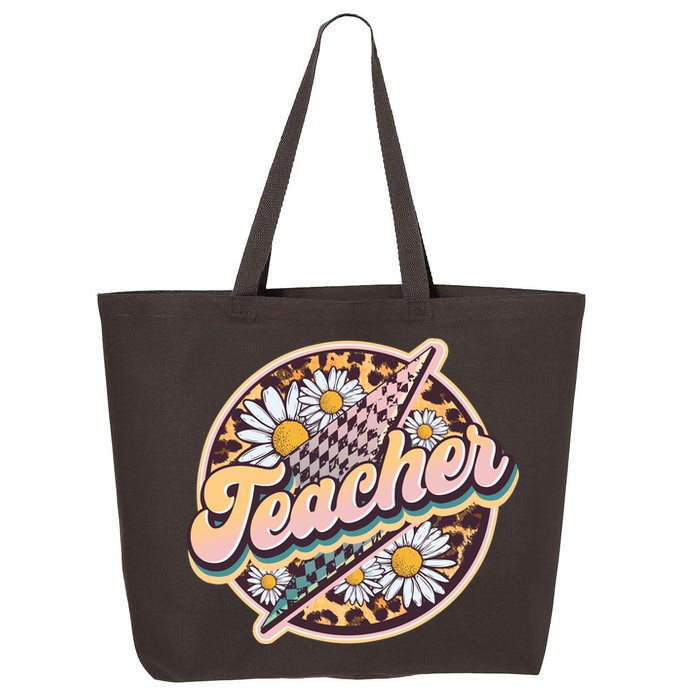 Retro Hippie Teacher 25L Jumbo Tote