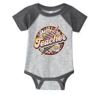 Retro Hippie Teacher Infant Baby Jersey Bodysuit