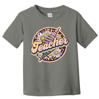 Retro Hippie Teacher Toddler T-Shirt