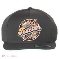 Retro Hippie Teacher Wool Snapback Cap