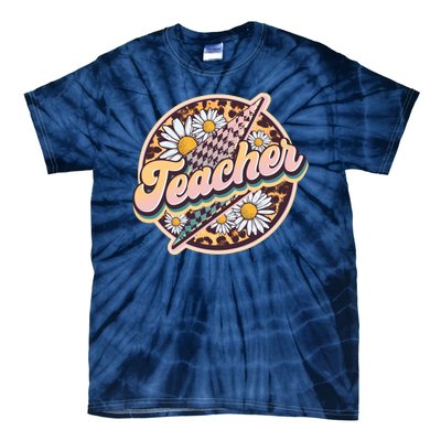 Retro Hippie Teacher Tie-Dye T-Shirt