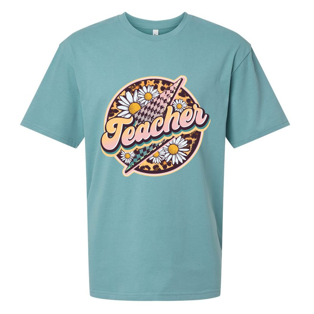 Retro Hippie Teacher Sueded Cloud Jersey T-Shirt