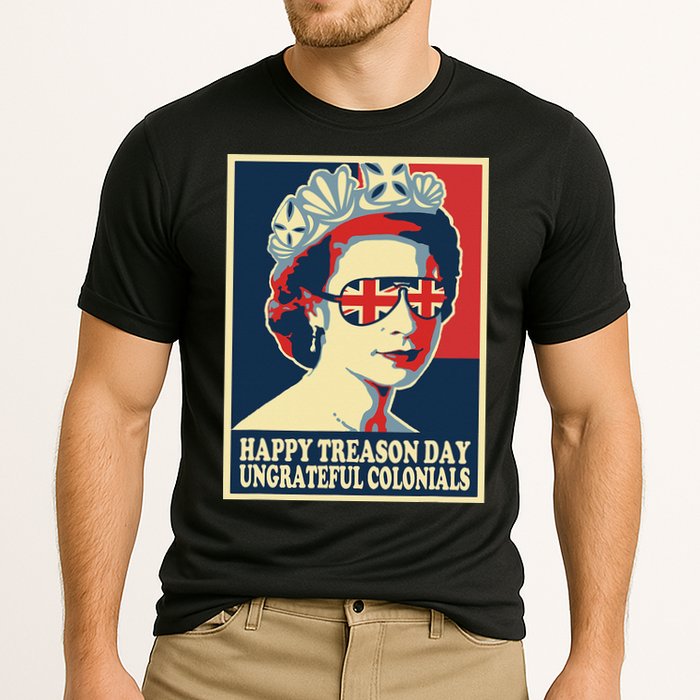 Retro Happy Treason Day 4th Of July British Colonials Flag Performance Shirt