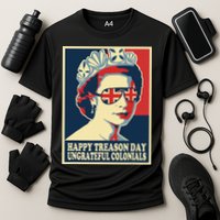 Retro Happy Treason Day 4th Of July British Colonials Flag Performance Shirt
