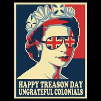 Retro Happy Treason Day 4th Of July British Colonials Flag Performance Shirt