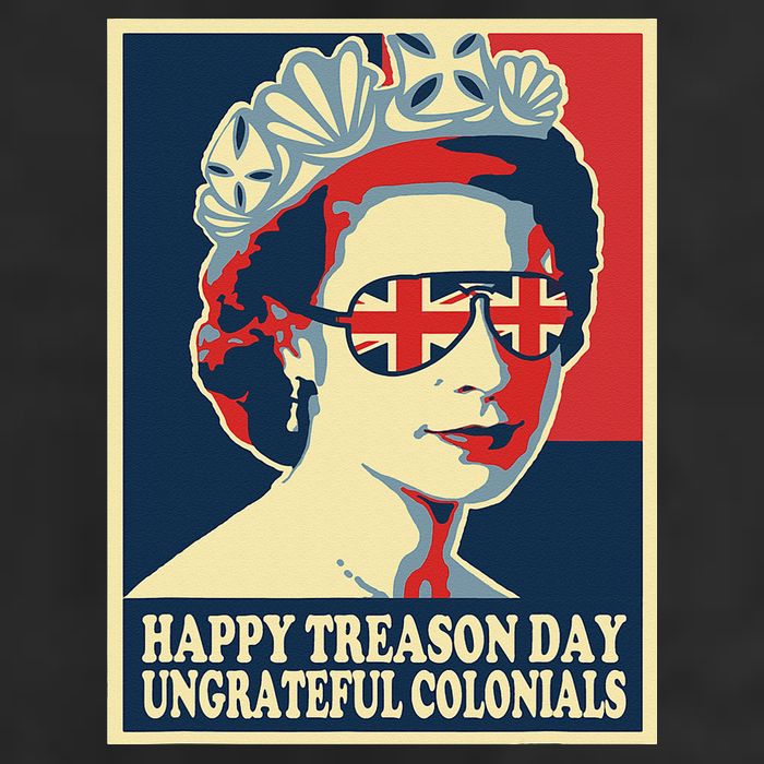 Retro Happy Treason Day 4th Of July British Colonials Flag Beanie