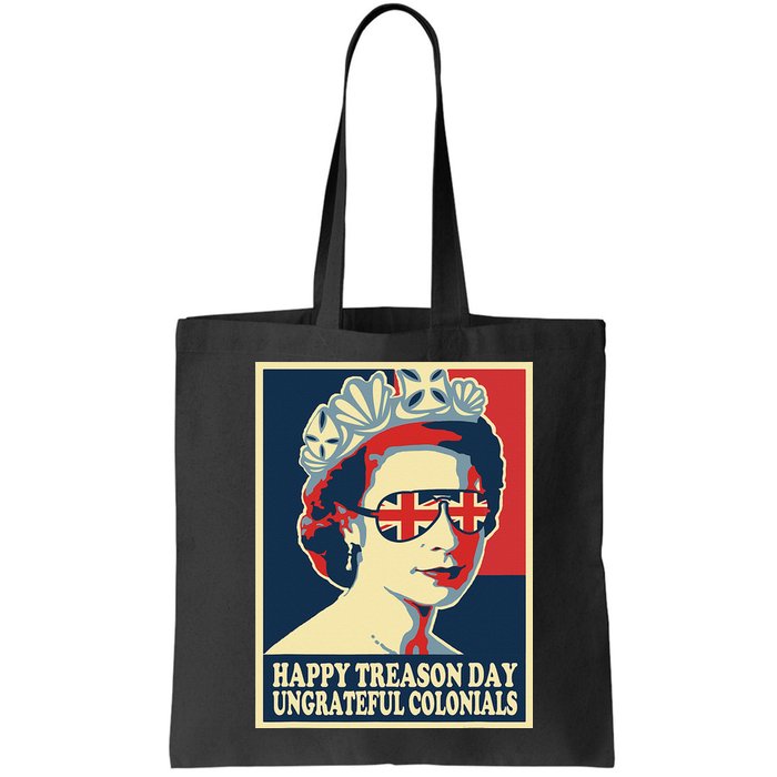 Retro Happy Treason Day 4th Of July British Colonials Flag Bag
