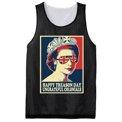 Retro Happy Treason Day 4th Of July British Colonials Flag Mesh Reversible Basketball Jersey Tank