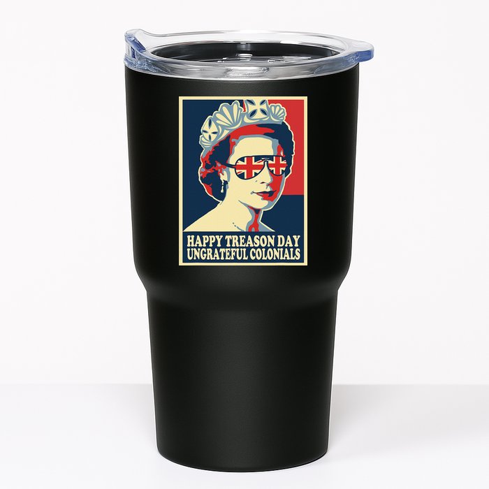 Retro Happy Treason Day 4th Of July British Colonials Flag Tumbler