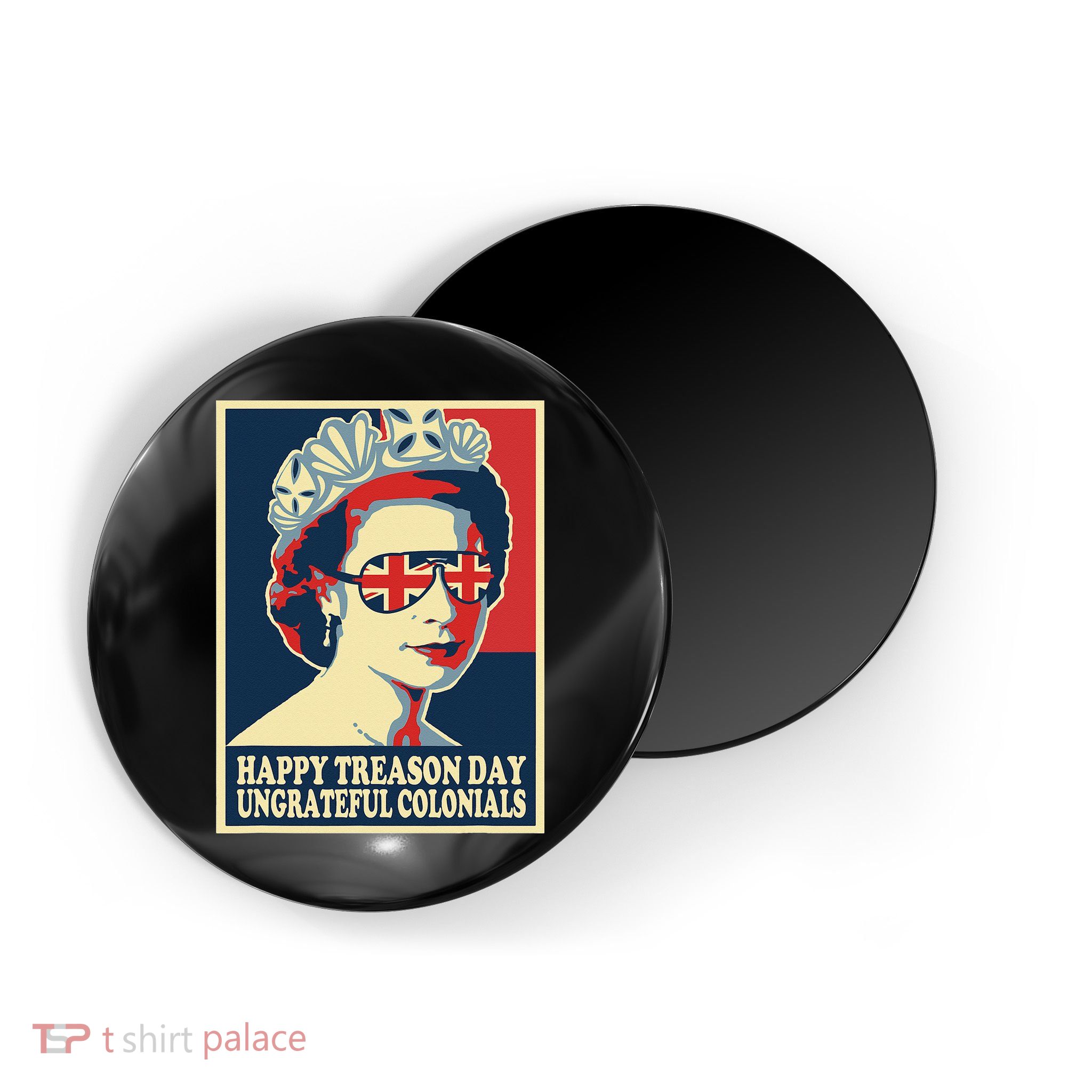 Retro Happy Treason Day 4th Of July British Colonials Flag Magnet