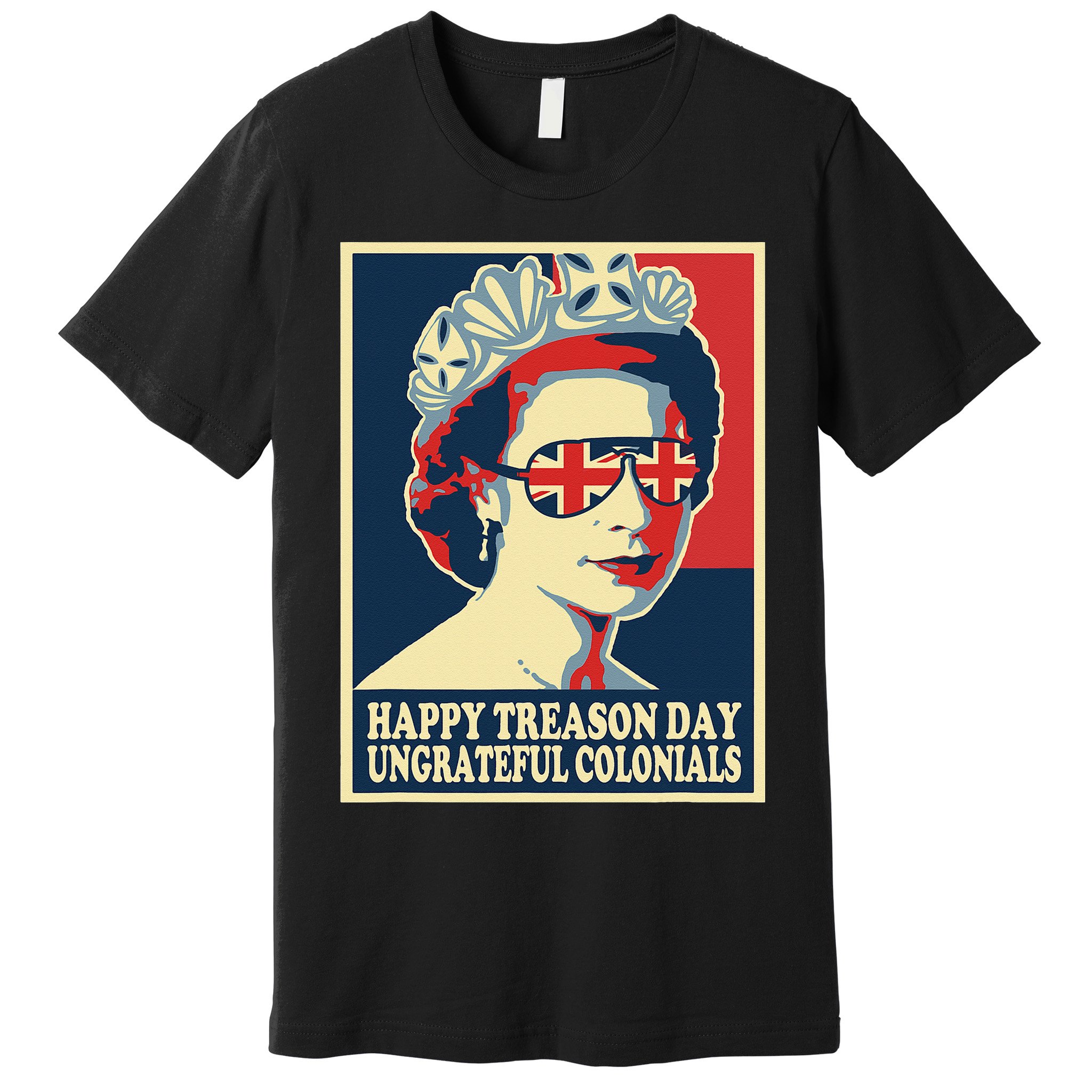 Retro Happy Treason Day 4th Of July British Colonials Flag Premium T-Shirt