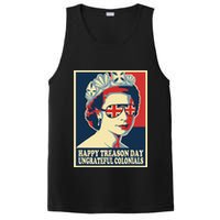 Retro Happy Treason Day 4th Of July British Colonials Flag PosiCharge Competitor Tank