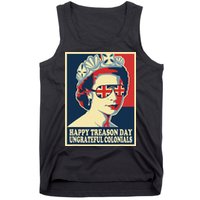 Retro Happy Treason Day 4th Of July British Colonials Flag Tank Top