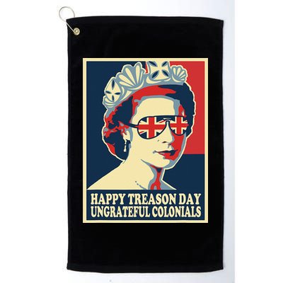 Retro Happy Treason Day 4th Of July British Colonials Flag Golf Towel