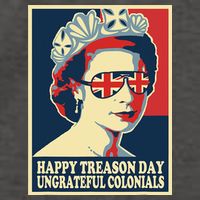 Retro Happy Treason Day 4th Of July British Colonials Flag Vector Backpack