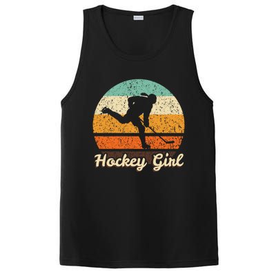 Retro Hockey Vintage Hockey Player Gift 90s Icehockey Gift PosiCharge Competitor Tank