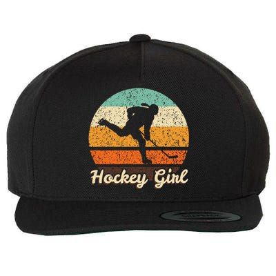 Retro Hockey Vintage Hockey Player Gift 90s Icehockey Gift Wool Snapback Cap