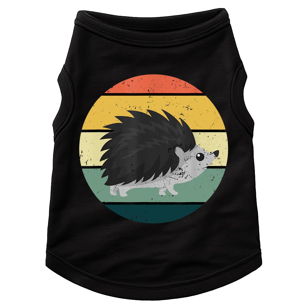 Retro Hedgehog Vintage Hedgehogs Cute Forest Animal Lover TShirt Doggie Tank