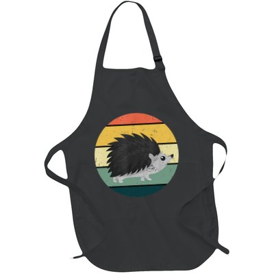 Retro Hedgehog Vintage Hedgehogs Cute Forest Animal Lover TShirt Apron