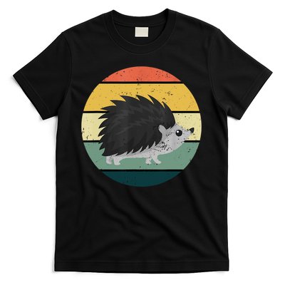 Retro Hedgehog Vintage Hedgehogs Cute Forest Animal Lover TShirt T-Shirt