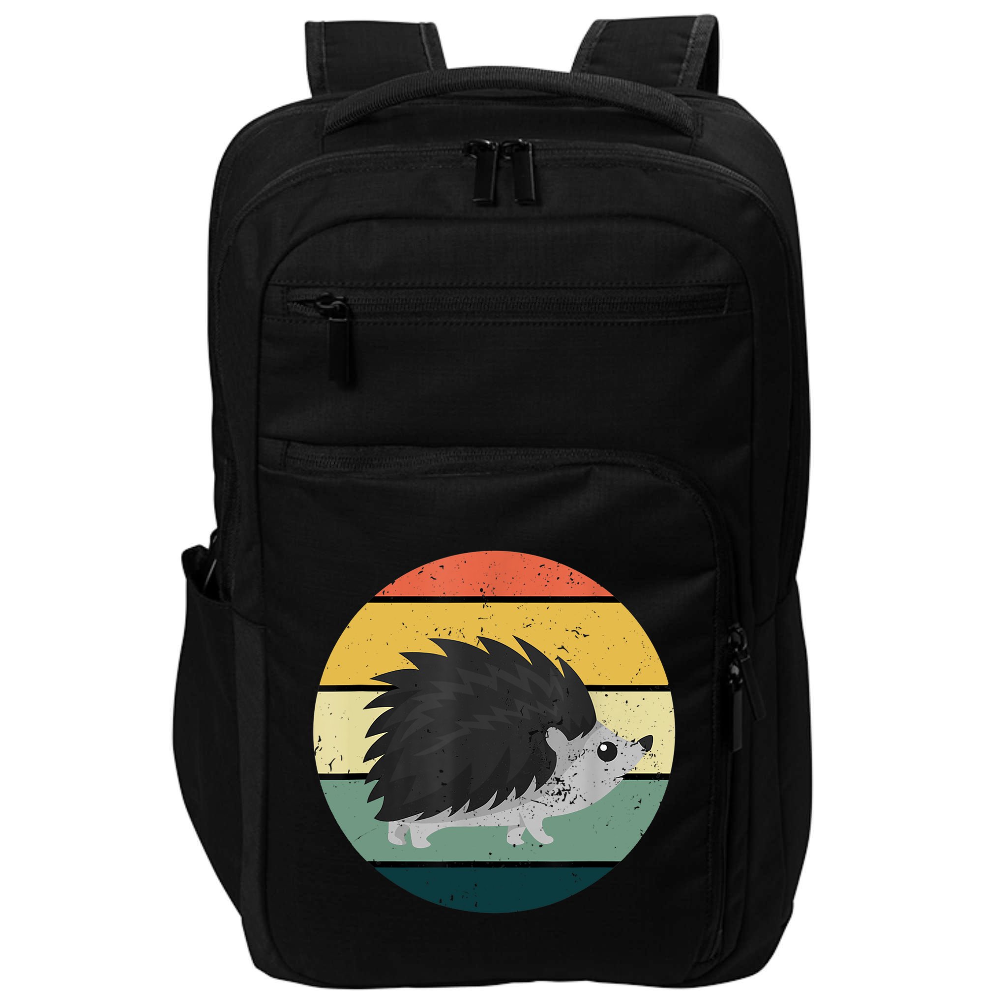 Retro Hedgehog Vintage Hedgehogs Cute Forest Animal Lover TShirt Impact Tech Backpack