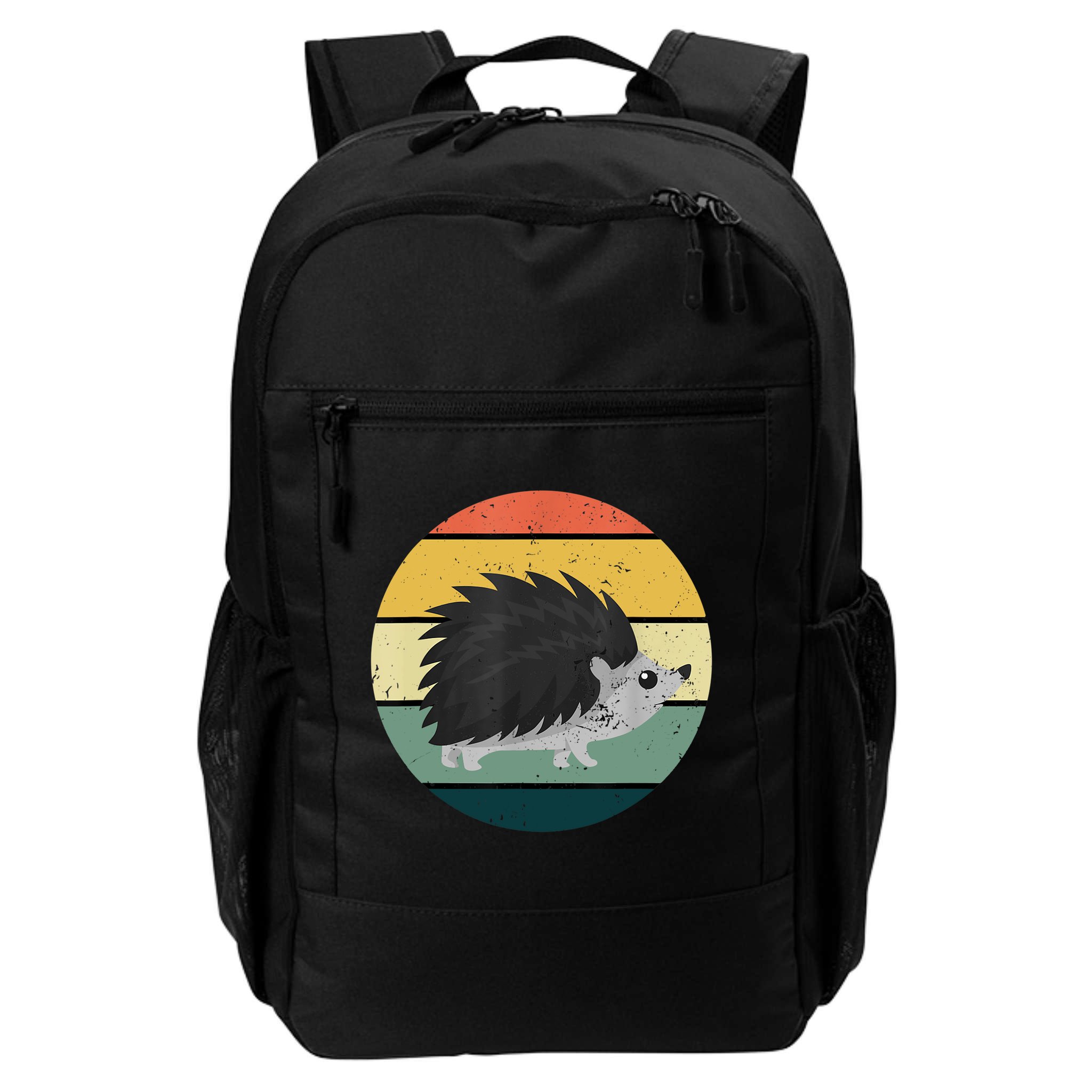 Retro Hedgehog Vintage Hedgehogs Cute Forest Animal Lover TShirt Backpack