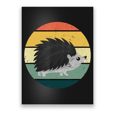 Retro Hedgehog Vintage Hedgehogs Cute Forest Animal Lover TShirt Poster