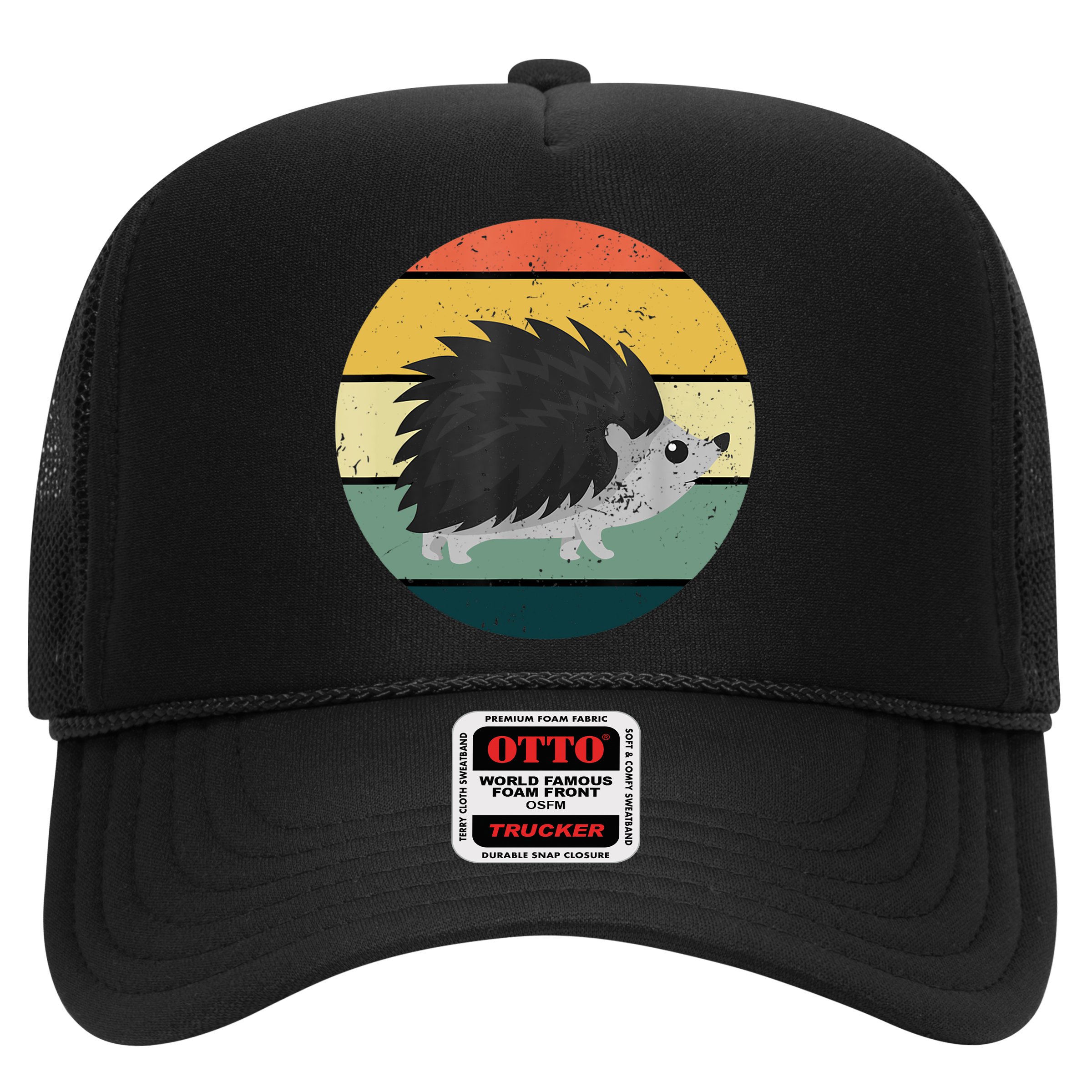 Retro Hedgehog Vintage Hedgehogs Cute Forest Animal Lover TShirt Hat