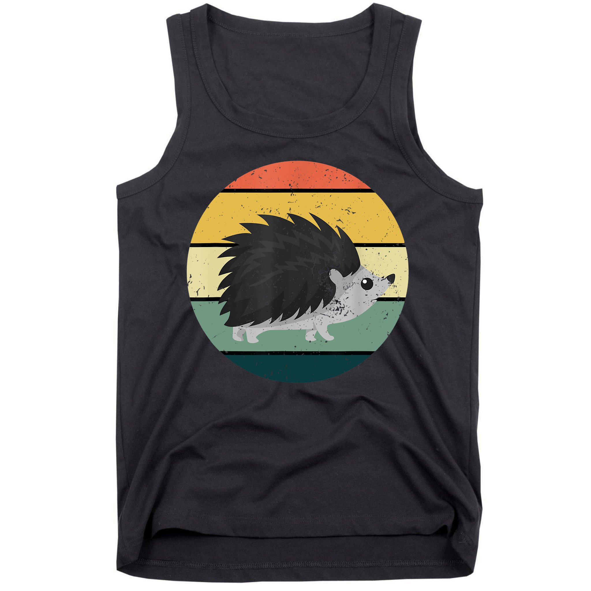 Retro Hedgehog Vintage Hedgehogs Cute Forest Animal Lover TShirt Tank Top