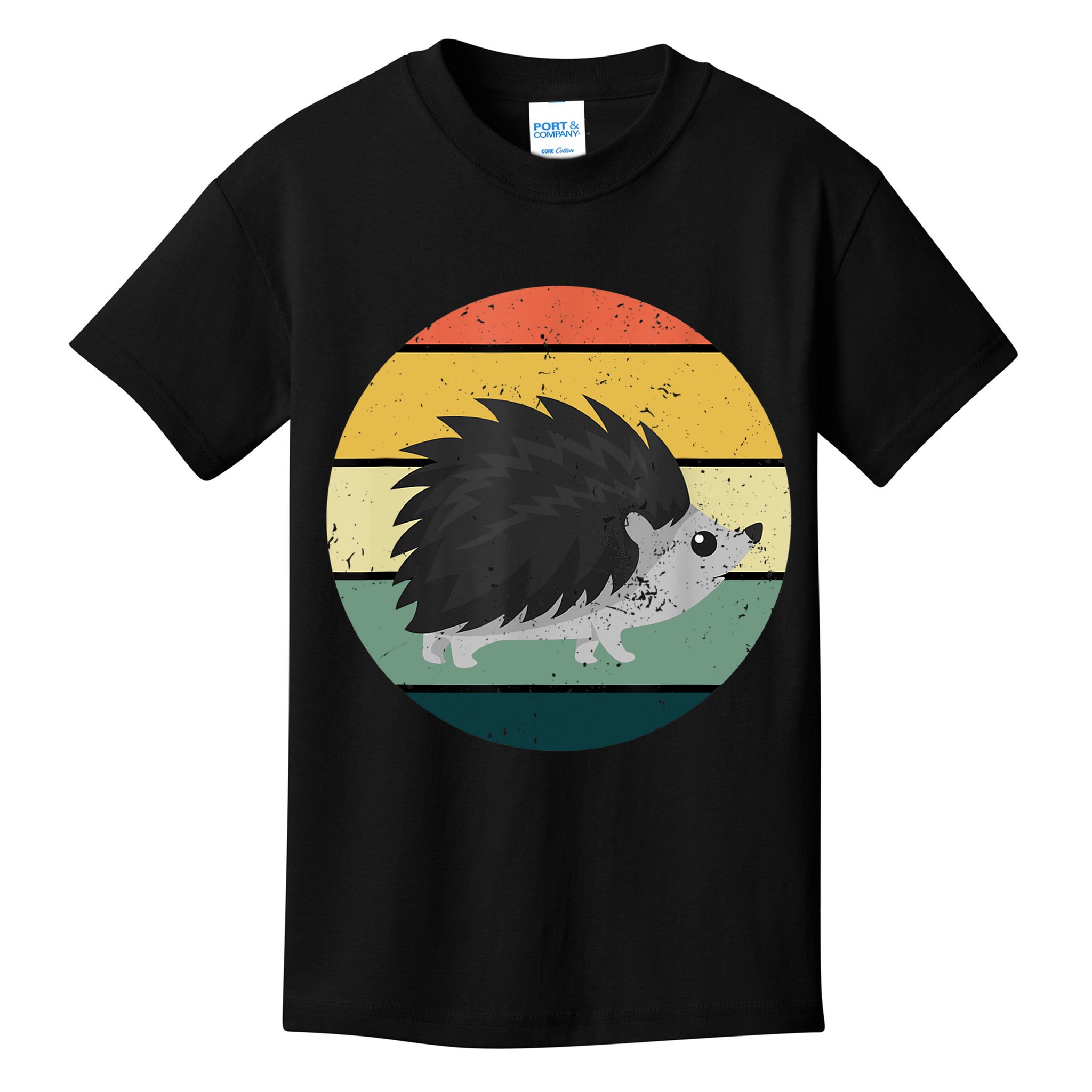 Retro Hedgehog Vintage Hedgehogs Cute Forest Animal Lover TShirt Kids T-Shirt