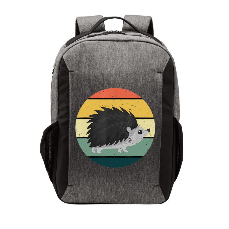 Retro Hedgehog Vintage Hedgehogs Cute Forest Animal Lover TShirt Vector Backpack