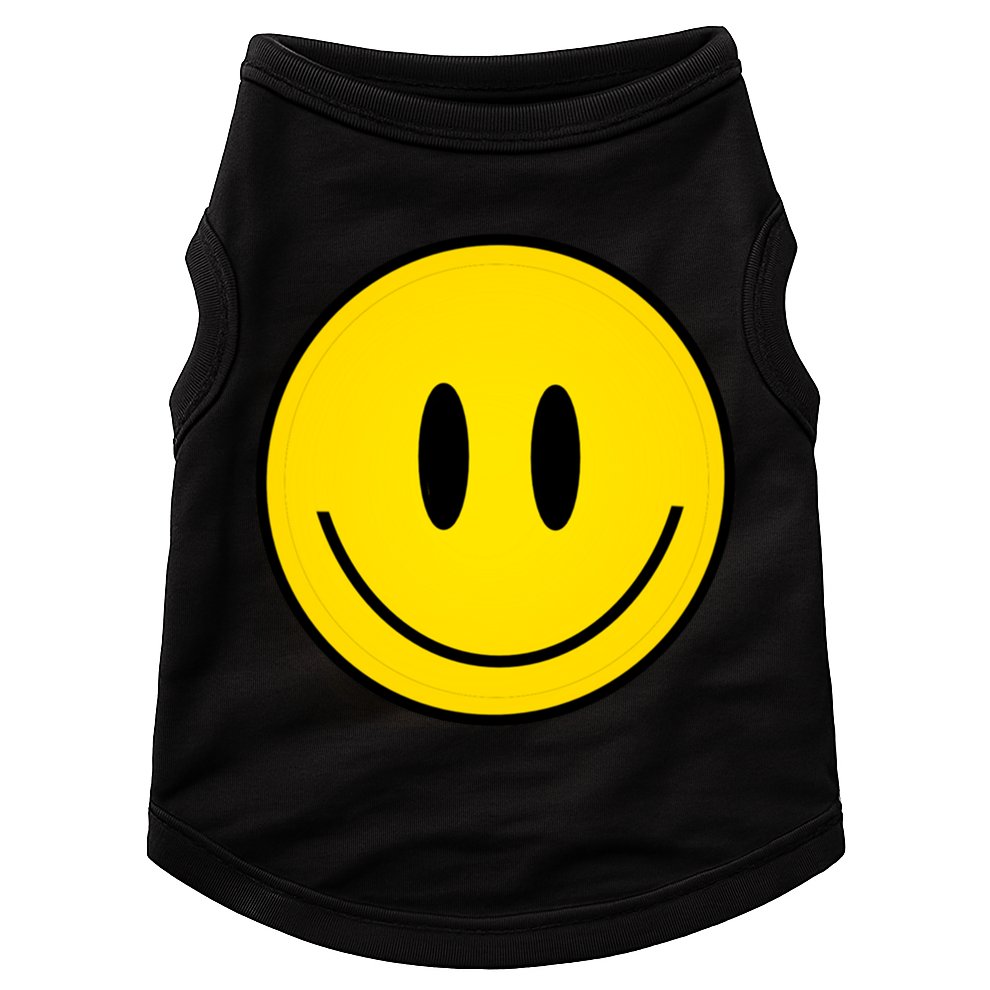 Retro Happy Vibe Smiley Face Happy Face Graphic Gift Doggie Tank
