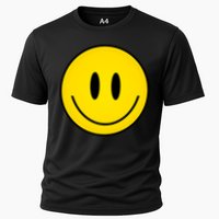 Retro Happy Vibe Smiley Face Happy Face Graphic Gift Cooling Performance Crew T-Shirt