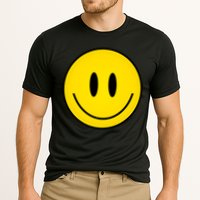 Retro Happy Vibe Smiley Face Happy Face Graphic Gift Cooling Performance Crew T-Shirt