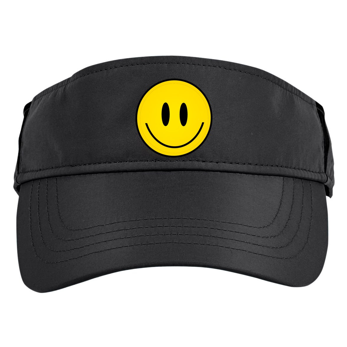 Retro Happy Vibe Smiley Face Happy Face Graphic Gift Adult Drive Performance Visor