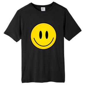 Retro Happy Vibe Smiley Face Happy Face Graphic Gift Tall Fusion ChromaSoft Performance T-Shirt