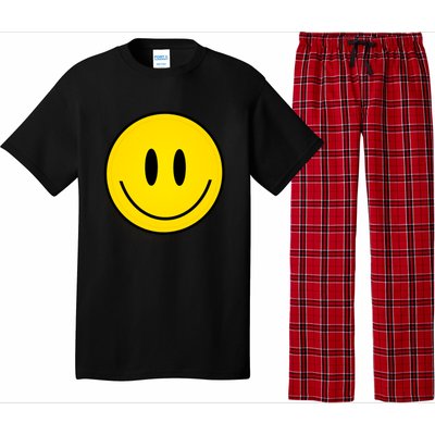 Retro Happy Vibe Smiley Face Happy Face Graphic Gift Pajama Set