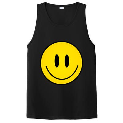 Retro Happy Vibe Smiley Face Happy Face Graphic Gift PosiCharge Competitor Tank