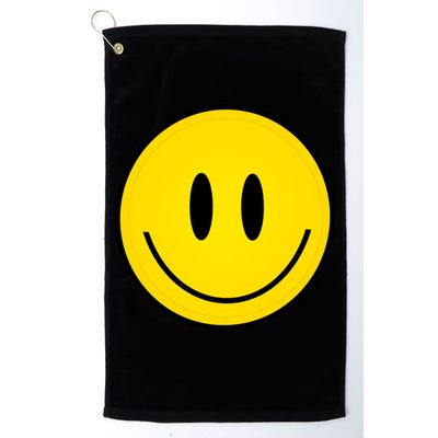 Retro Happy Vibe Smiley Face Happy Face Graphic Gift Golf Towel
