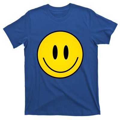 Retro Happy Vibe Smiley Face Happy Face Graphic Gift T-Shirt