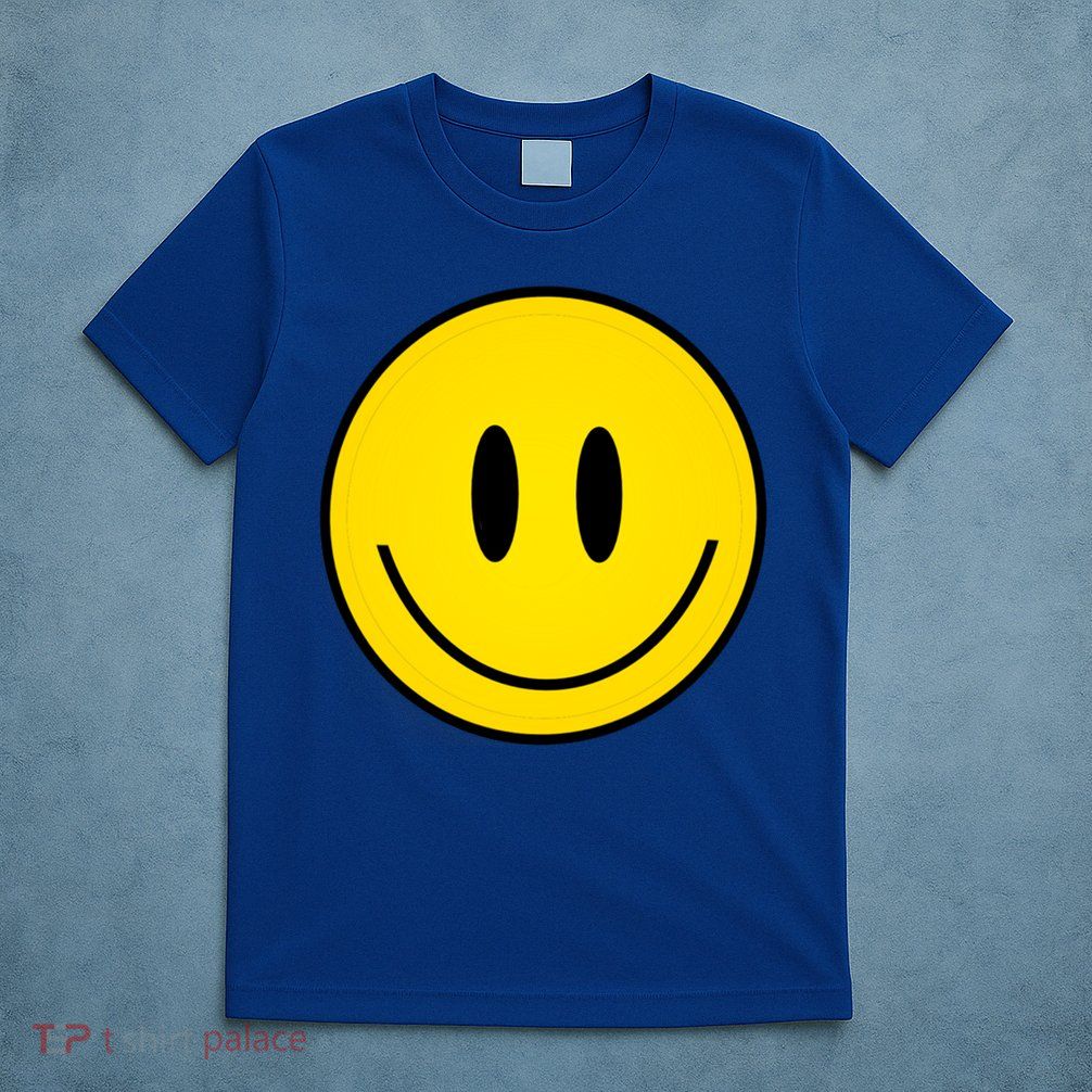 Retro Happy Vibe Smiley Face Happy Face Graphic Gift T-Shirt
