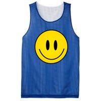 Retro Happy Vibe Smiley Face Happy Face Graphic Gift Mesh Reversible Basketball Jersey Tank