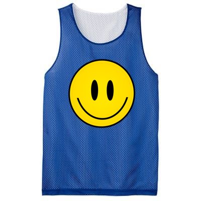 Retro Happy Vibe Smiley Face Happy Face Graphic Gift Mesh Reversible Basketball Jersey Tank