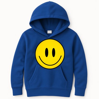 Retro Happy Vibe Smiley Face Happy Face Graphic Gift Kids Hoodie