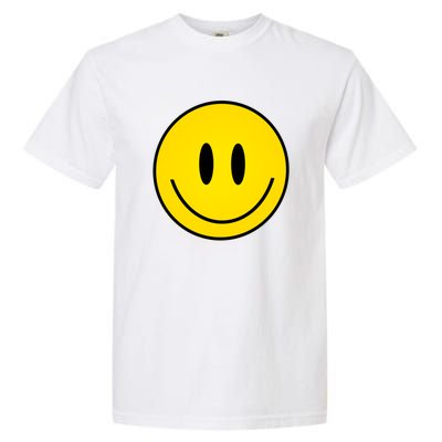 Retro Happy Vibe Smiley Face Happy Face Graphic Gift Garment-Dyed Heavyweight T-Shirt